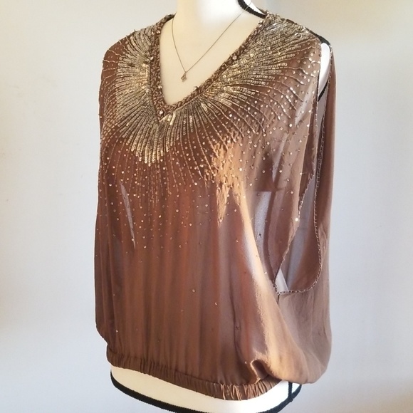 Just Cavalli Tops - Just Cavalli Underneath Bra Silk  Blouse SIZE XS